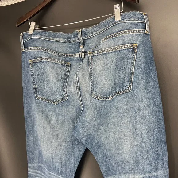 GAP Women's Boyfriend Jeans - Distressed Blue - Picture 6 of 11